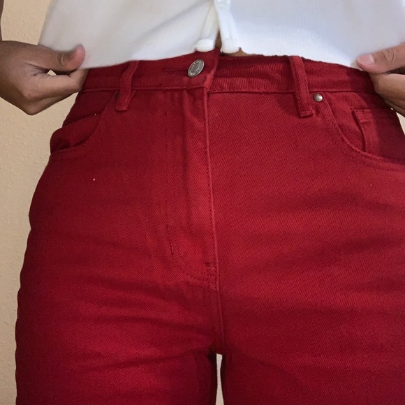 RARE: PacSun cherry red mom jeans - Picture 4 of 4